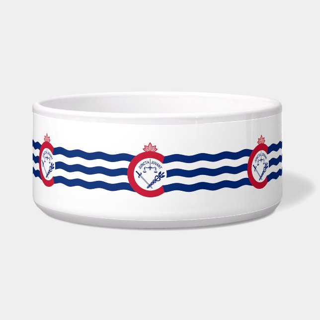 Cincinnati Flag Pet Bowl (Front)