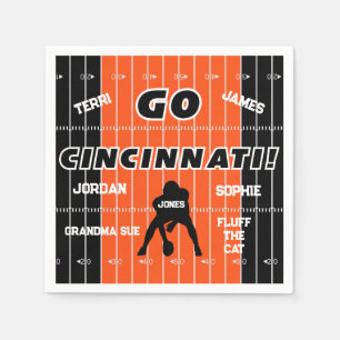 Cincinnati Football Family Paper Napkin