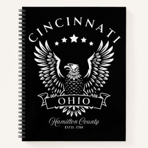Cincinnati Hamilton County Ohio Vintage Eagle Notebook
