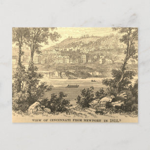 Cincinnati in 1812 postcard