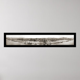 Cincinnati OH Panorama Photo 1866 Poster