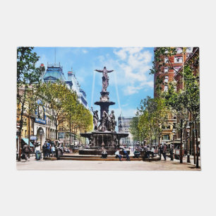 Cincinnati OH - Tyler-Davidson Fountain c1906 Doormat