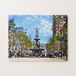 Cincinnati OH - Tyler-Davidson Fountain c1906 Jigsaw Puzzle