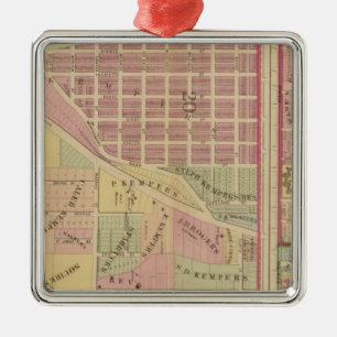 Cincinnati, Ohio 4 Metal Tree Decoration