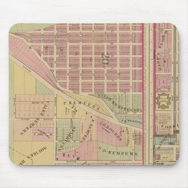 Cincinnati, Ohio 4 Mouse Mat (Front)