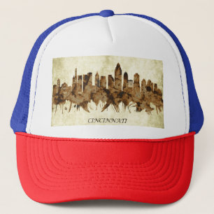 Cincinnati Ohio Cityscape Trucker Hat