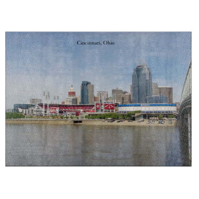 Cincinnati, Ohio Cutting Board (Front)