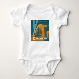 Cincinnati, Ohio   Historic Union Terminal Baby Bodysuit