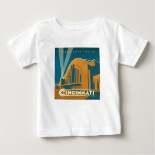 Cincinnati, Ohio   Historic Union Terminal Baby T-Shirt