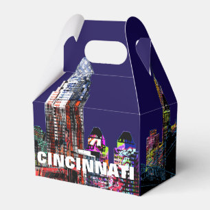 Cincinnati, Ohio in graffiti Favour Box