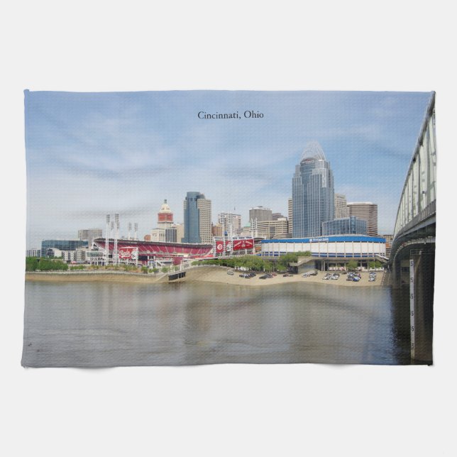 Cincinnati, Ohio kitchen towel (Horizontal)