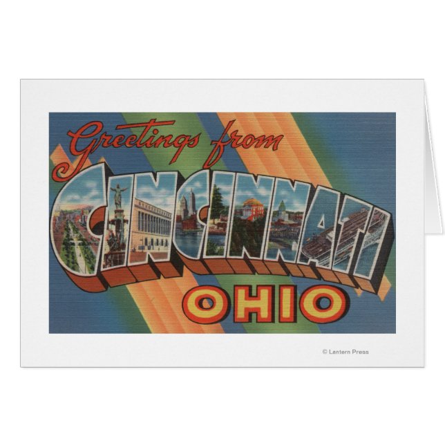 Cincinnati, Ohio - Large Letter Scenes 2 (Front Horizontal)