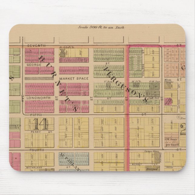Cincinnati, Ohio Mouse Mat (Front)