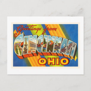 Cincinnati Ohio OH Old Vintage Travel Souvenir Postcard