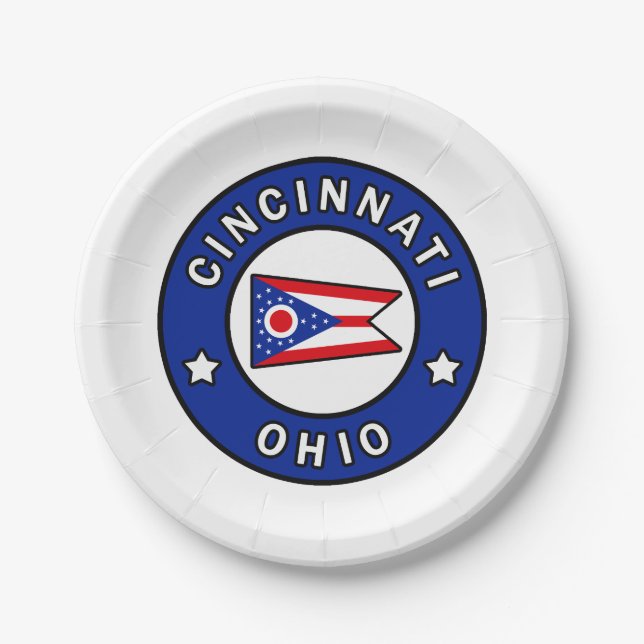 Cincinnati Ohio Paper Plate (Front)