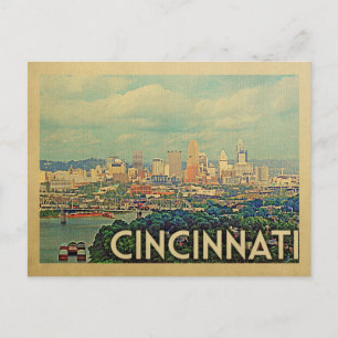 Cincinnati Ohio Postcard Vintage Travel