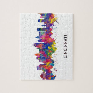 Cincinnati Ohio Skyline Jigsaw Puzzle