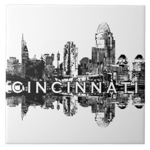 Cincinnati, Ohio skyline Tile