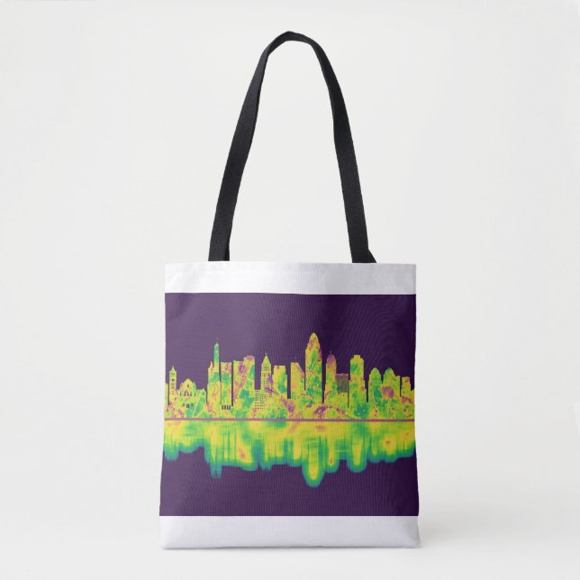 Cincinnati Ohio Skyline Tote Bag (Front)