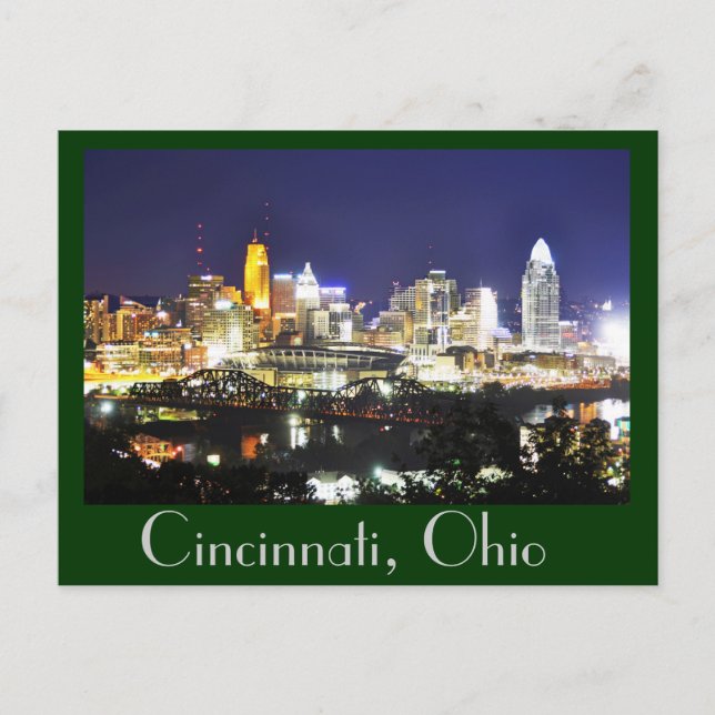 Cincinnati, Ohio, the Queen City. Postcard (Front)
