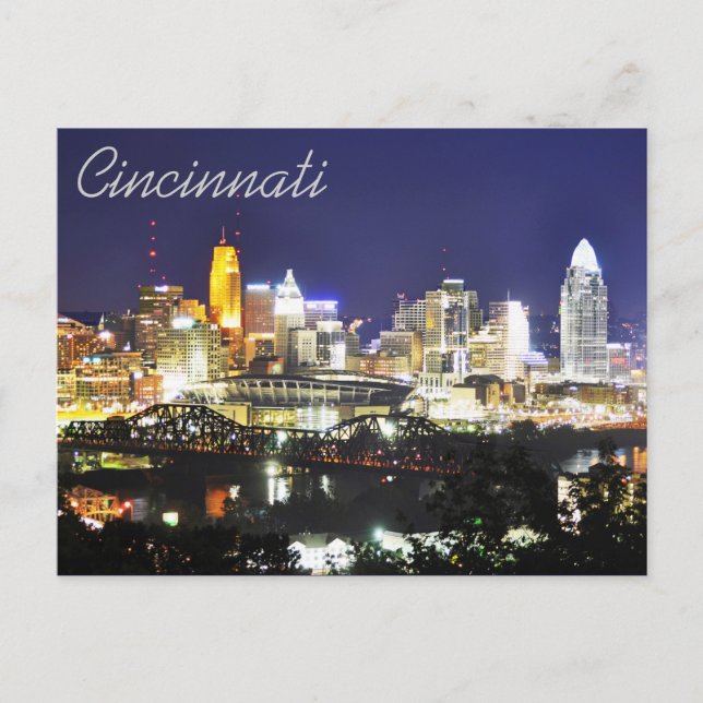 Cincinnati, Ohio, the Queen City. Postcard (Front)