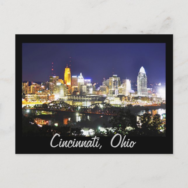 Cincinnati, Ohio, the Queen City. Postcard (Front)