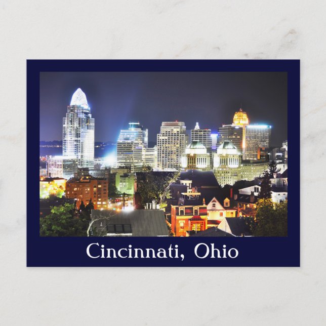 Cincinnati, Ohio, the Queen City. Postcard (Front)