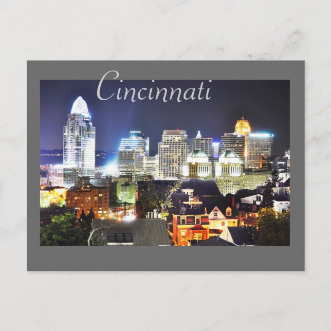 Cincinnati, Ohio, the Queen City. Postcard (Front)