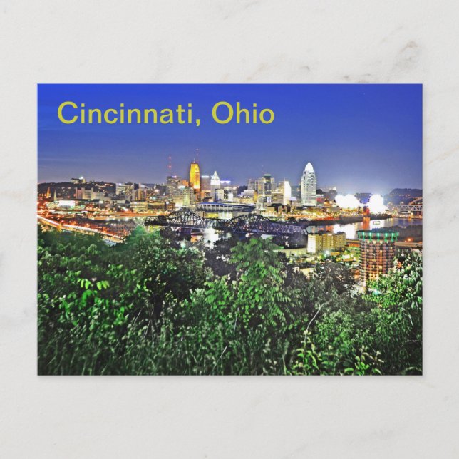 Cincinnati, Ohio, U.S.A. Postcard (Front)