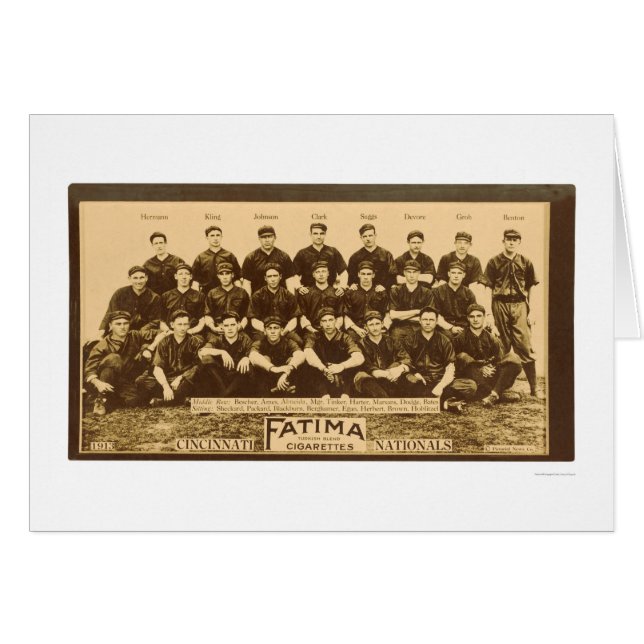 Cincinnati Reds Baseball 1913 (Front Horizontal)
