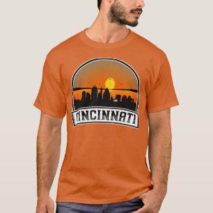 Cincinnati Retro City Skyline T-Shirt