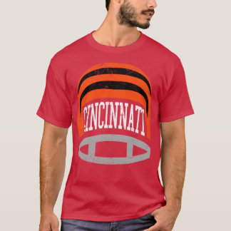Cincinnati Retro Helmet Black T-Shirt