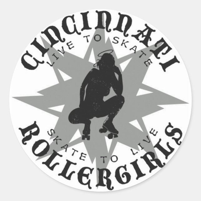 Cincinnati Rollergirls Sticker (Front)