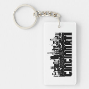 Cincinnati Skyline Key Ring