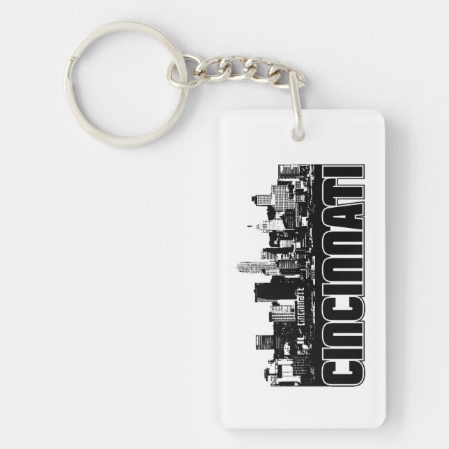 Cincinnati Skyline Key Ring (Front)