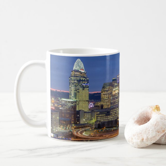 Cincinnati Skyline Mug (With Donut)
