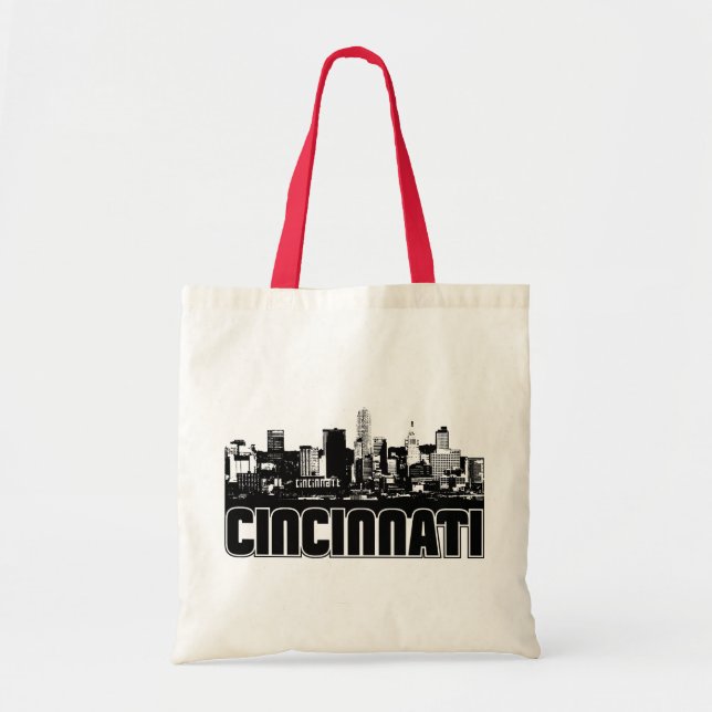 Cincinnati Skyline Tote Bag (Front)