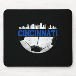 Cincinnati Soccer Distressed Cincy nati  Mouse Mat