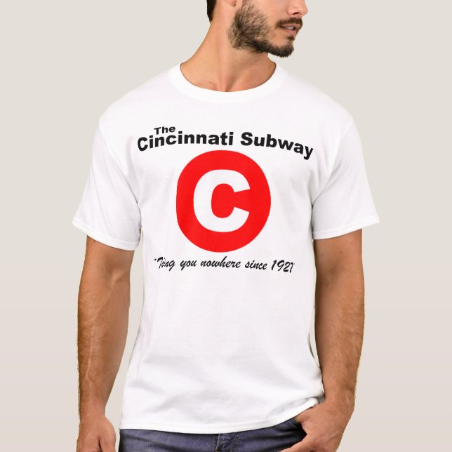 Cincinnati Subway T-Shirt (White) (Front)