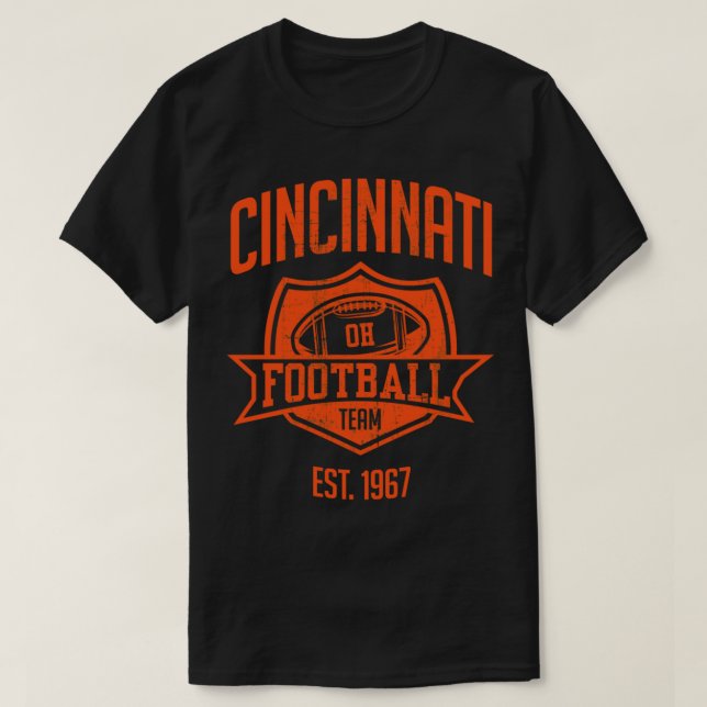 Cincinnati  Team Inspired Cincinnati Bengals Ohio  T-Shirt (Design Front)