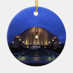Cincinnati Union Terminal Ceramic Tree Decoration