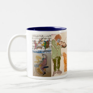 CINCISIG STUDIO BLUE SERIES JAZZ MUSICIANS  Two-Tone COFFEE MUG