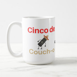 Cinco de Couch-o Remote Control Sombrero Funny Coffee Mug