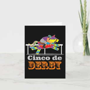 Cinco De Derby Cute Horse Racing Cinco De Mayo Equ Card