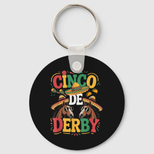 Cinco De Derby Funny Derby De Mayo Taco Horse Raci Key Ring