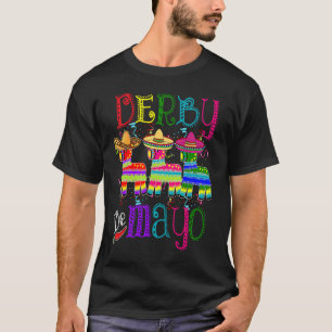 Cinco De Derby Kentucky Horse Race Mexican T-Shirt
