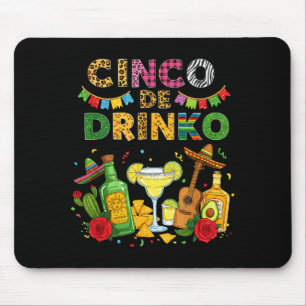 Cinco de drinko cinco de mayo fiesta margarita mouse mat