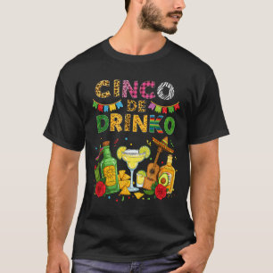 Cinco de drinko cinco de mayo fiesta margarita T-Shirt