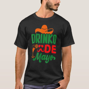 Cinco De Drinko  Mexican Cinco De Mayo Drinking Sq T-Shirt