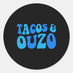 Cinco De Easter Ouzo Cinco De Mayo Orthodox Greek Classic Round Sticker